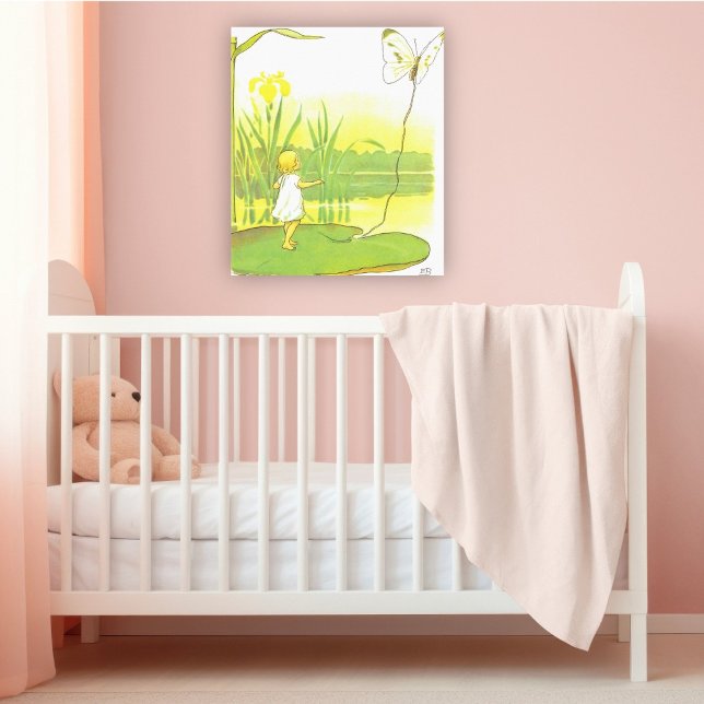 Affiche Illustration vintage Thumbelina par Elsa Beskow (Créateur téléchargé)