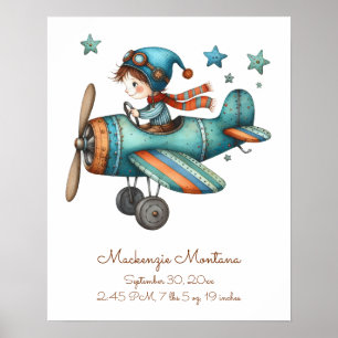 Affiche Illustration Whimsical personnalisée pour bébé