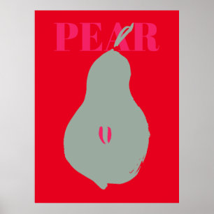 Affiche Illustrations tendance des fruits et légumes