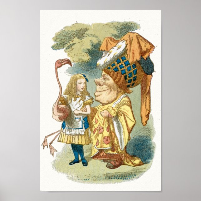 Affiche illustrative vintage Alice au pays des mer (Devant)