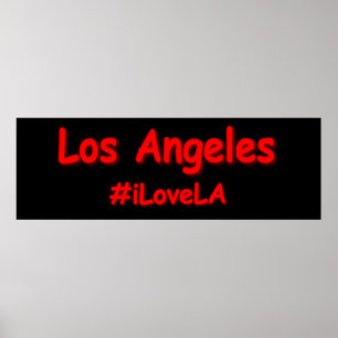 Affiche "#iLoveLA" Joli design. Acheter maintenant