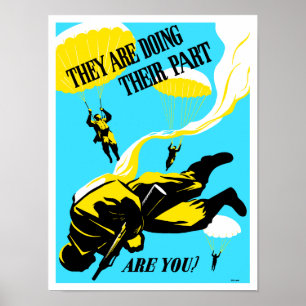 Affiche Ils font leur partie, et vous ? -- 2ÈME GUERRE