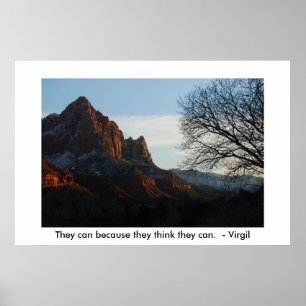 Affiche Ils le peuvent parce qu'ils pensent qu'ils peuvent