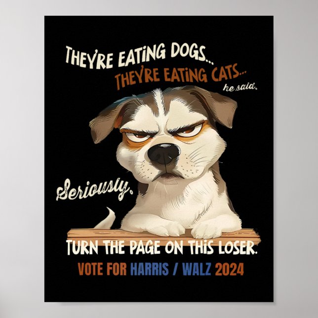 Affiche Ils mangent des chiens ! Ils Mangent Des Chats ! V (Devant)