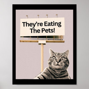 Affiche Ils mangent Les Animaux Chiens Chats Nous ne mange