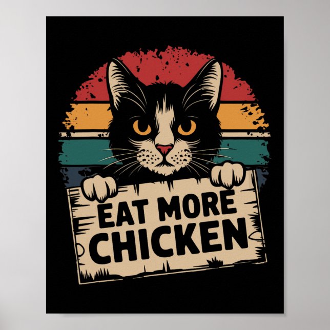 Affiche Ils Mangent Les Animaux De Compagnie Des Chats Man (Devant)