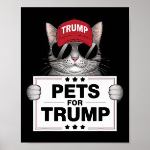 Affiche Ils Mangent Les Chats Trump Sauvez Nos Animaux