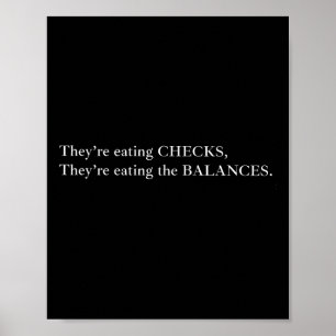 Affiche Ils mangent les chèques qu'ils mangent le Balan