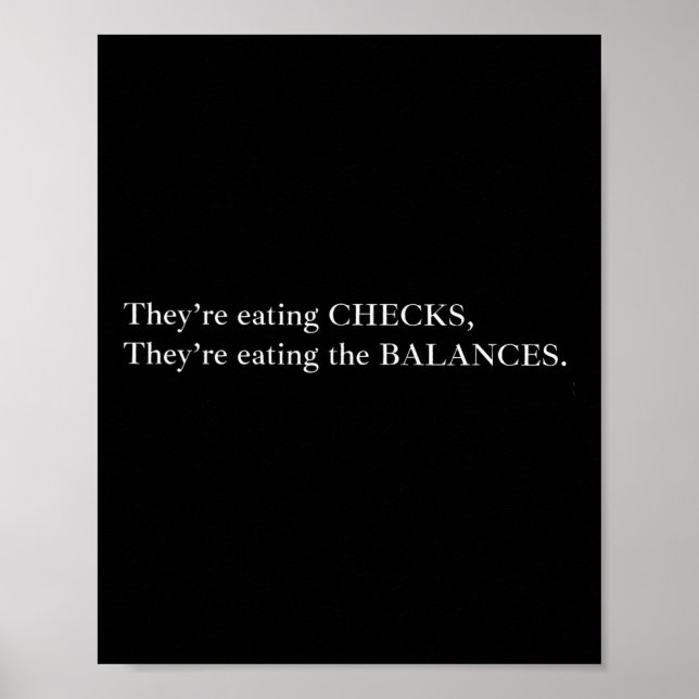 Affiche Ils mangent les chèques qu'ils mangent le Balan (Devant)