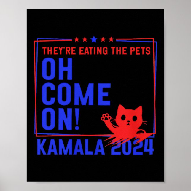 Affiche Ils mangent les chiens ! Chats ! Animaux de compag (Devant)