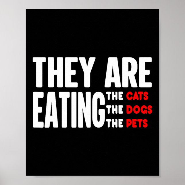 Affiche Ils mangent les chiens - ils mangent les chats (Devant)