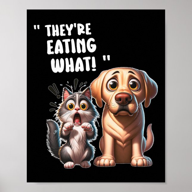 Affiche Ils mangent les chiens Ils mangent les chats Fu (Devant)