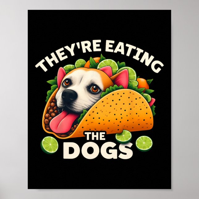 Affiche Ils mangent les chiens les chats les animaux de co (Devant)