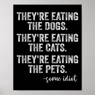 Affiche Ils mangent Les Chiens Les Chats Les Animaux Drôle