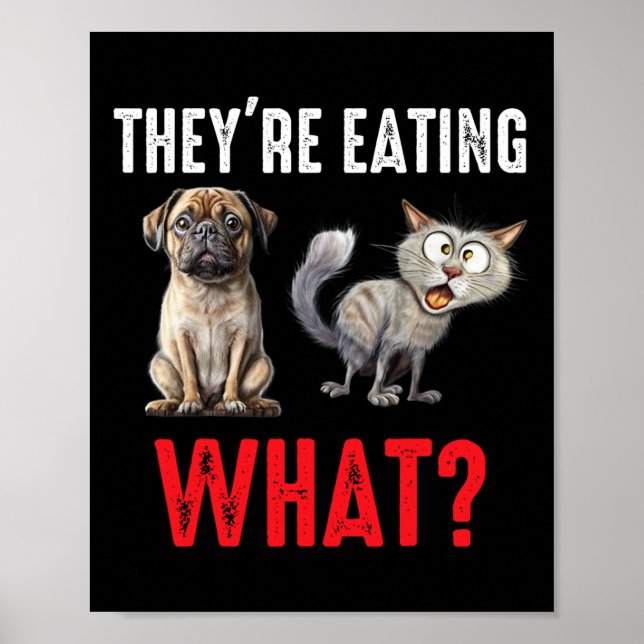 Affiche Ils mangent les chiens qu’ils mangent Les chats no (Devant)