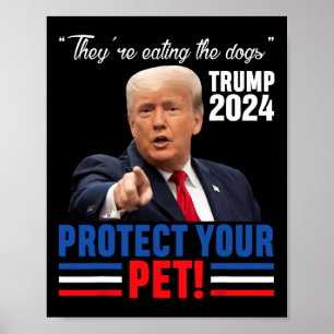 Affiche Ils mangent les chiens que le débat de Trump 2024 