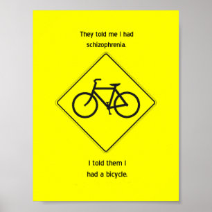 Affiche "Ils m'ont dit que j'avais de la schizophrénie"