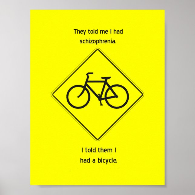 Affiche "Ils m'ont dit que j'avais de la schizophrénie" (Devant)