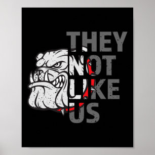 Affiche Ils Ne Nous Aiment Pas Drôle Bulldog Football Amér
