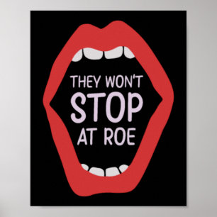 Affiche Ils ne s'arrêteront pas au féminisme de Roe Fémini
