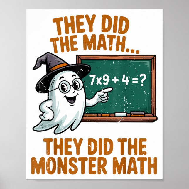 Affiche Ils ont fait des maths monstrueuses Costume d'Hall (Devant)
