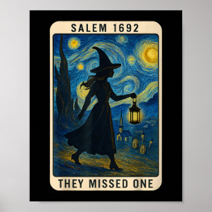 Affiche Ils Ont Manqué Un Tarot Van Gogh Salem 1692 Hallow