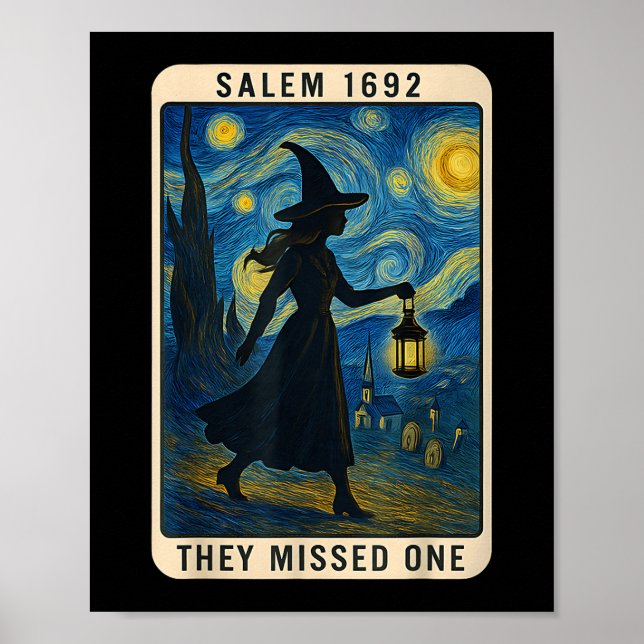 Affiche Ils Ont Manqué Un Tarot Van Gogh Salem 1692 Hallow (Devant)