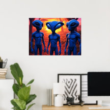 Ils sont ici IA Art Alien