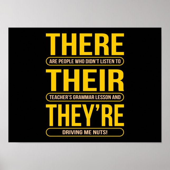 Affiche Ils sont professeurs d'anglais (Devant)