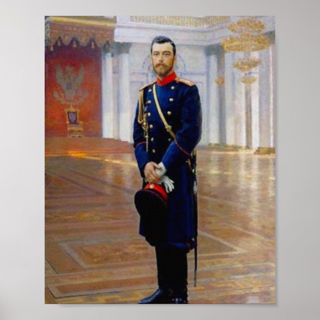 Affiche Ilya Repin- Portrait of Nicholas II (Devant)