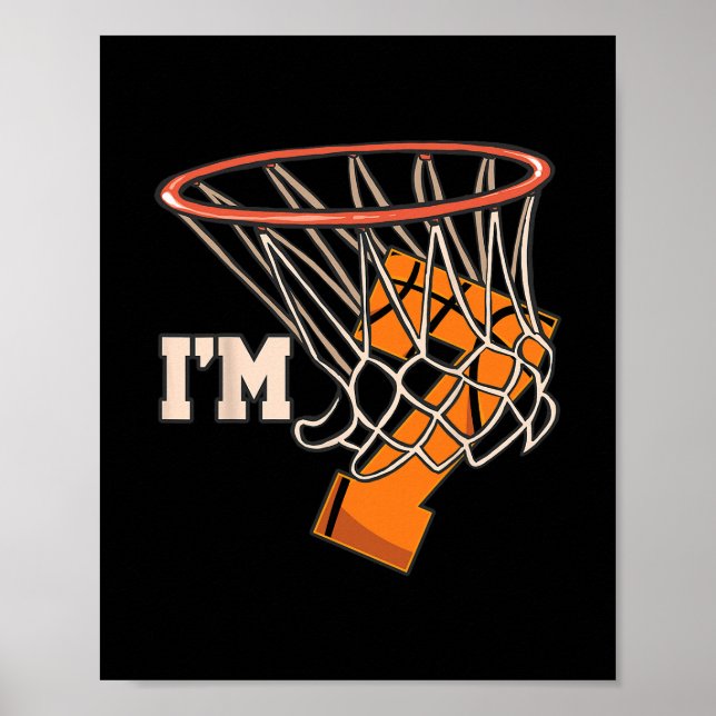 Affiche I'm 7 Sketll Theme Birthday Party Celebration 7th  (Devant)