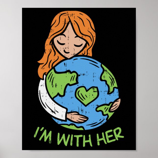 Affiche Im Avec Son Jour des terres Shirt Pro Save Environ (Devant)