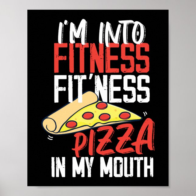 Affiche Im Dans Fitness Pizza Dans Ma Bouche Entraînement  (Devant)