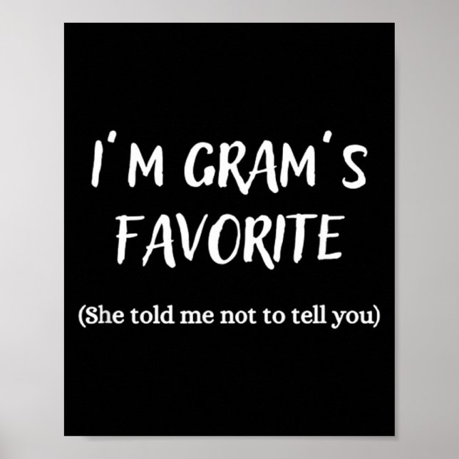 Affiche I'm Gram's Favorite -  (Devant)