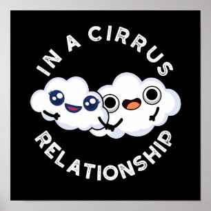 Affiche I'm In A Cirrus Relation Cloud Pun Dark BG