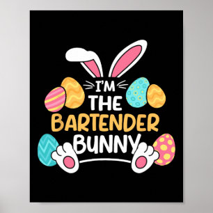 Affiche Im Le Bartender Bunny Bartending Pâques Mixologis