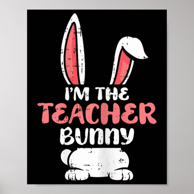 Affiche Im L'Enseignant Lapin Pâques Chasse Aux Oeufs Prin (Devant)