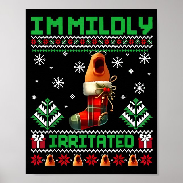 Affiche I'm Mildly Irritated Marcus The Worm Christmas Fun (Devant)