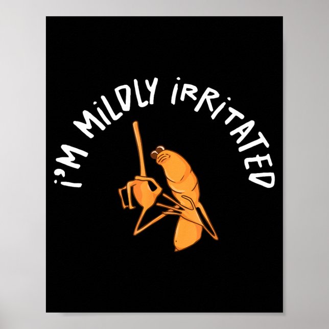 Affiche I'm Mildly Irritated Marcus The Worm Funny Marcus  (Devant)