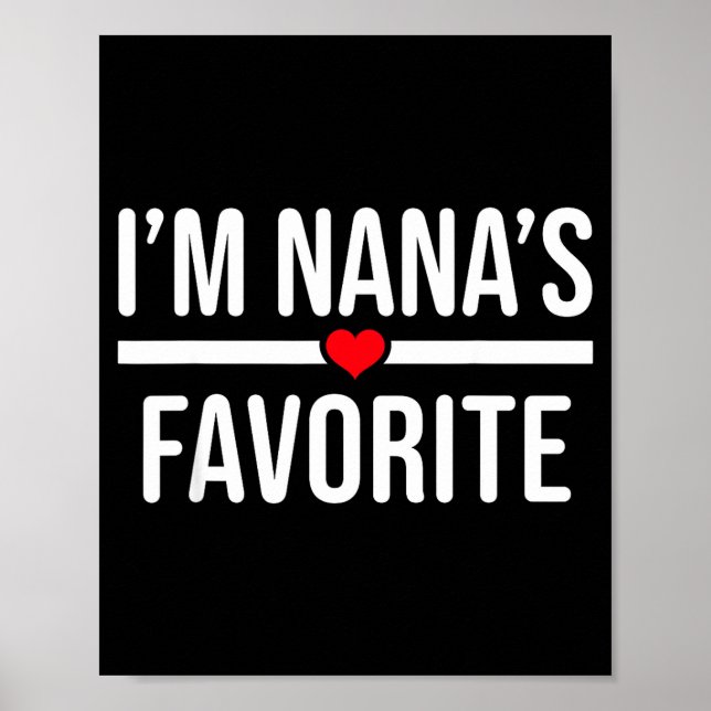 Affiche I'm Nana's Favorite  (Devant)