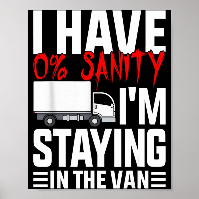 Affiche I'm Staying In Tha Van Funny Phasmophobia Gamer Wo (Devant)