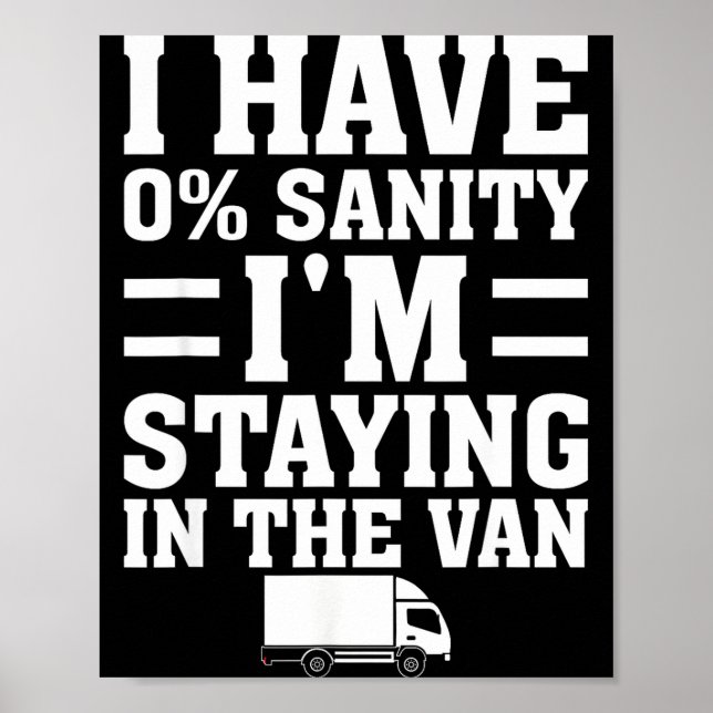 Affiche I'm Staying In Tha Van Phasmophobia Funny Gamer Me (Devant)