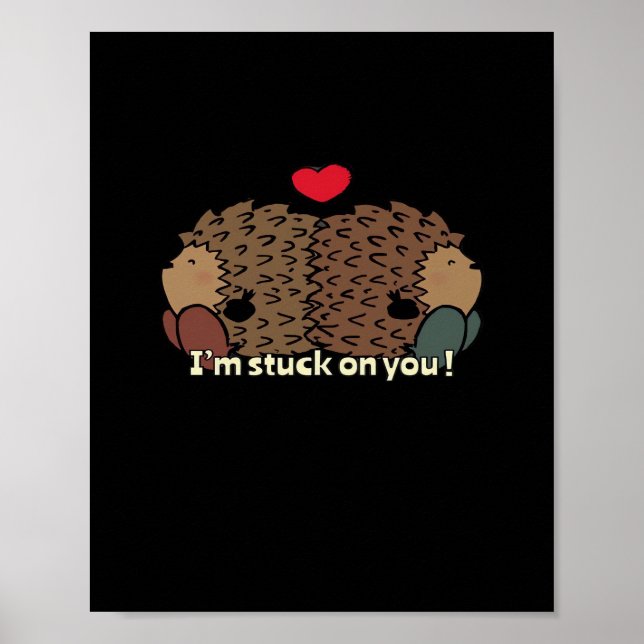 Affiche Im Stuck On You Design Romantique Intemporel  (Devant)