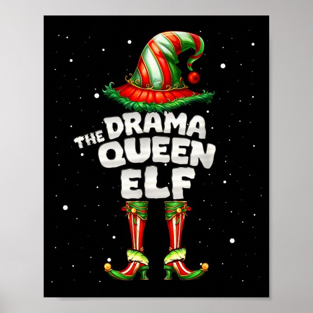 Affiche I'm The Drama Queen Elf Family Matching Group Chri (Devant)