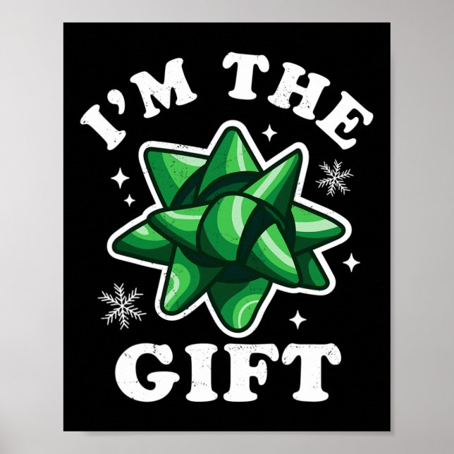 Affiche I'm The Gift - Drôle laide pull de Noël - Noël (Devant)