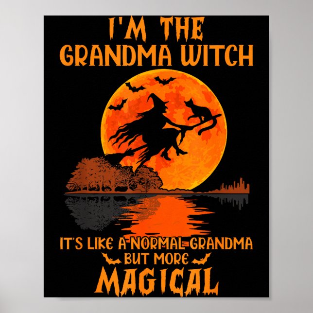 Affiche I'm The Grandma Witch Like A Normal Grandma Hallow (Devant)