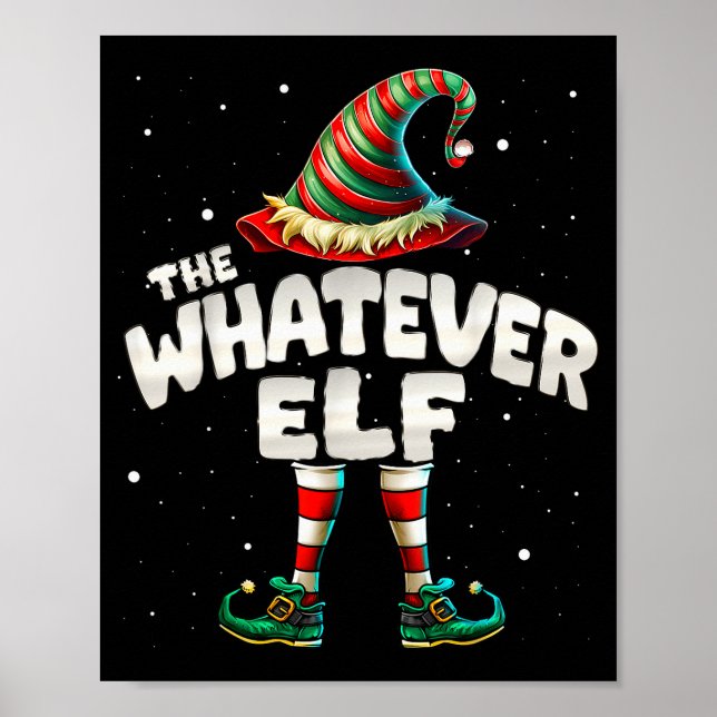 Affiche I'm The Whatever Elf Family Matching Group Christm (Devant)