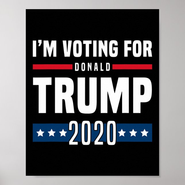 Affiche I'm Voting For Trump Election  (Devant)