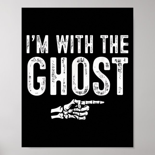 Affiche I'm With The Ghost Easy Costume Halloween Couples  (Devant)