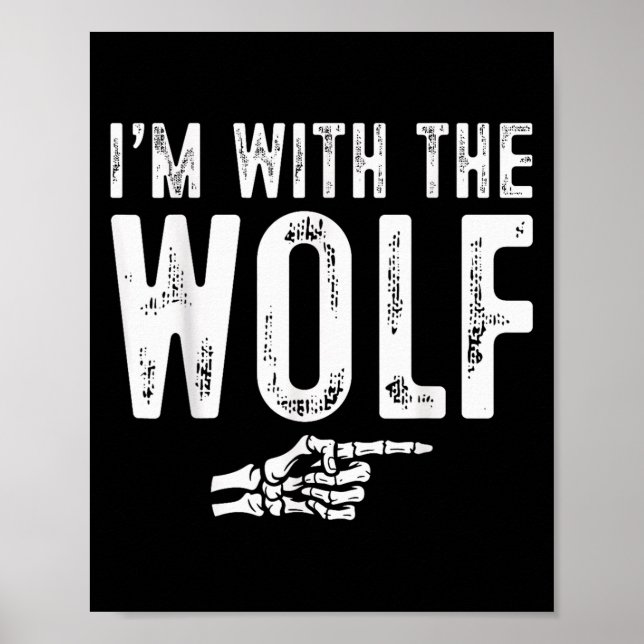 Affiche I'm With The Wolf Easy Costume Halloween Couples M (Devant)